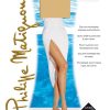 Elastische, transparente 8-denier pantyhose with high elasticity and fine 8 denier finish, featured in a summer fashion advertisement, emphasizing lightweight, sheer, and comfortable hosiery for women.