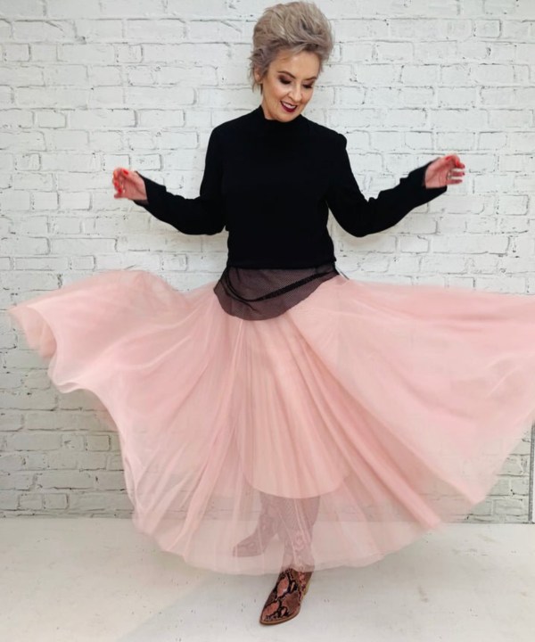 Alternative view of Blush Tulle Skirt - Long