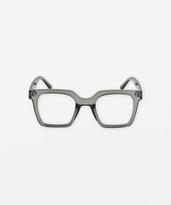 Clear stylish eyeglasses with bold frames for fashion and vision correction. Perfect for unique eyewear accessories and creative optical styles.