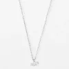 Delicate silver butterfly pendant necklace with sparkling details, perfect for everyday wear and adding a touch of elegance to any outfit. Crafted by KatyaMaker for modern jewelry lovers.