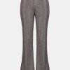 Shiny metallic high-waisted bell-bottom pants with a slim fit, perfect for trendy fashion statements and special occasions.