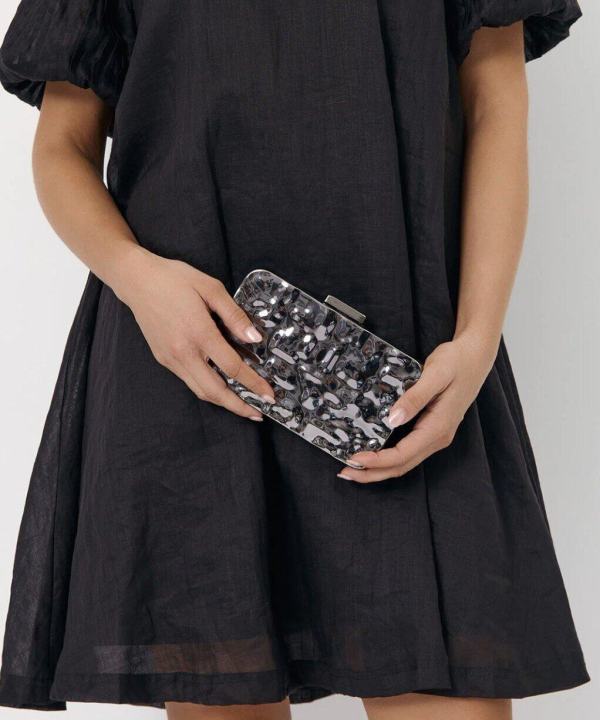 Alternative view of Clara Textured Clutch