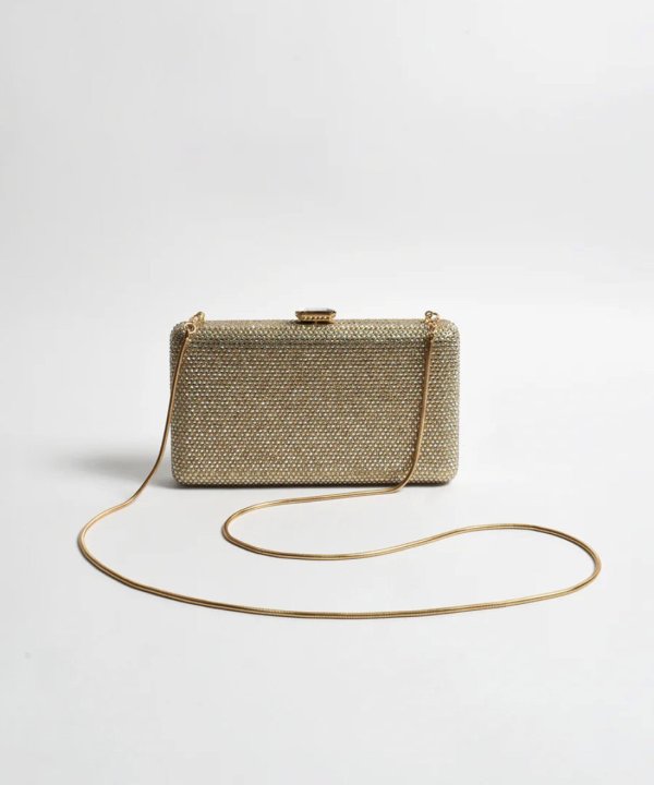 Gold Diamante Clutch