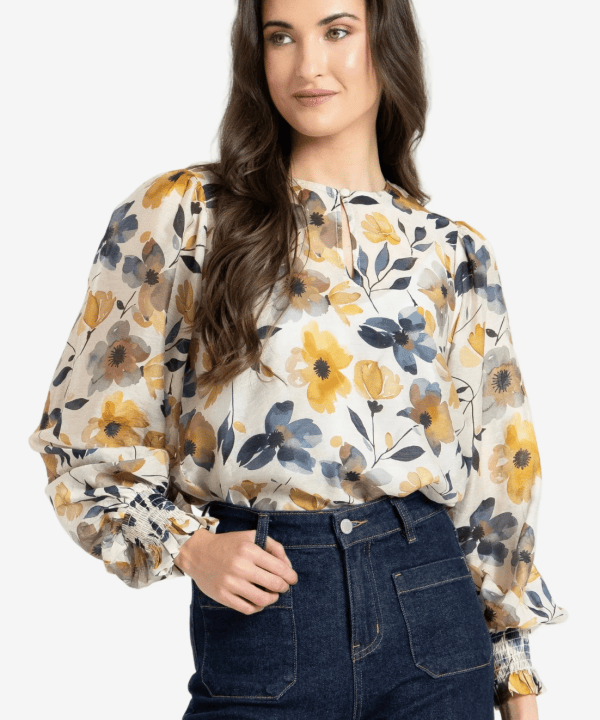 Alternative view of Floral Havana Top