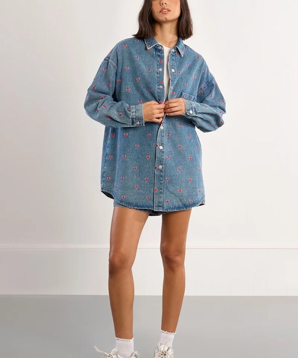 Alternative view of Stole My Heart Overshirt
